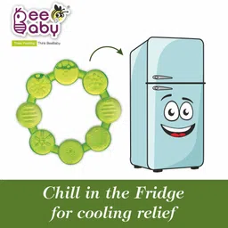 beebaby Ring Water Filled Teether with Carry Case, Cooling Teether, BPA free 3M+ Teether image 3