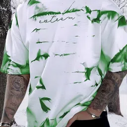 ansh creation Men Printed Round Neck Polycotton White T-Shirt-picture-22