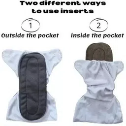 decronics 5 Layer Cotton Insert Liner Reusable Washable Cotton Diaper Nappy Inserts image 5