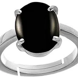 bhairaw gems Moonstone Stone Silver Adjustable Ring Sterling Silver Ring image 2