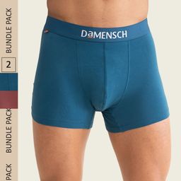 DaMENSCH Men Pack of 2 Deo-Cotton Anti-Bacterial Moisture-Free Trunks-picture-37