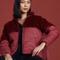 all about you Faux-Fur Detail Padded Jacket-picture-14