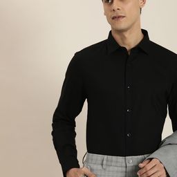 INVICTUS Men Black Estillo Slim Fit Pure Cotton Iron Free Casual Shirt-picture-30