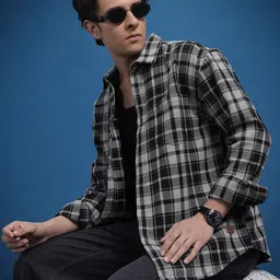The Roadster Life Co. Relaxed Fit Checked Casual Shirt-picture-31