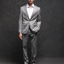 RARE RABBIT Checked Single-Breasted Slim-Fit Blazer-picture-27