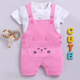 Moms Love Infant Girls Printed Pure Cotton Romper-picture-42