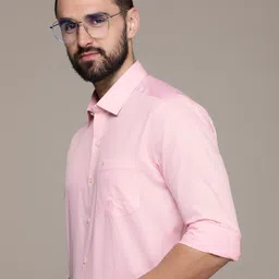 Arrow Men Auto Press Self Design Formal Shirt-picture-29