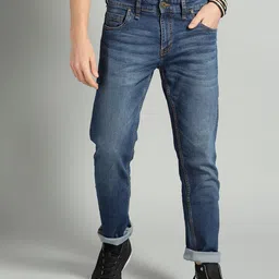 Roadster Men Blue Slim Fit Mid-Rise Clean Look Stretchable Jeans-picture-36