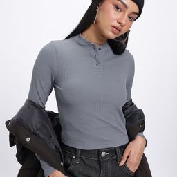 glitchez Textured Tease Slim Fit Top-picture-3