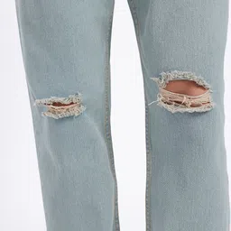 glitchez Men Street Edge Relaxed Fit Mildly Distressed Jeans image 2