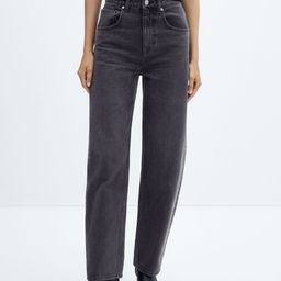 MANGO Women High-Rise Balloon Pure Cotton Jeans-picture-34