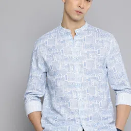 Flying Machine Geometric Printed Pure Cotton Casual Shirt-picture-20
