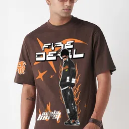 Bewakoof AIR Men Graphic Printed Cotton T-shirt-picture-20