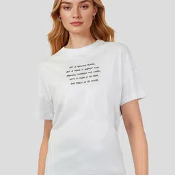 Mast & Harbour Typography Printed Drop-Shoulder Sleeves Pure Cotton T-shirt-picture-39