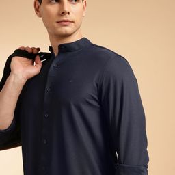 French Connection Men Premium Slim Fit Mandarin Collar Casual Shirt-picture-18