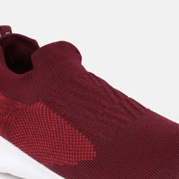 Flying Machine Men Burgundy Solid Lumin Walking Shoes image 5