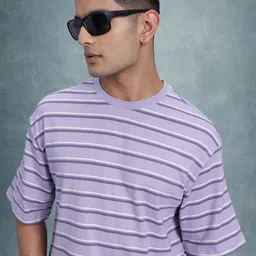 The Roadster Life Co. Striped Relaxed T-shirt-image-88