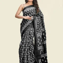 BUTA BUTI Floral Pure Cotton Saree-picture-10