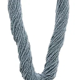 Bamboo Tree Jewels Blue Metal Handcrafted Necklace-picture-17