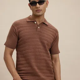 The Roadster Lifestyle Co. Self Design Polo Collar T-shirt-picture-14