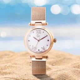 GC Women White Mother of Pearl Analogue Watch Y31002L1-image-21