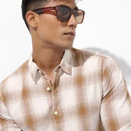 The Roadster Life Co. Checked Pure Cotton Casual Shirt-picture-24