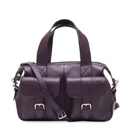 tohl Purple Solid Leather Handheld Bag-picture-24