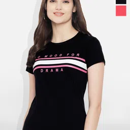 Fabflee Women Multicoloured 3 Printed T-shirt-picture-12