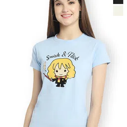 Fabflee Women Multicoloured 3 Printed T-shirt-image-93