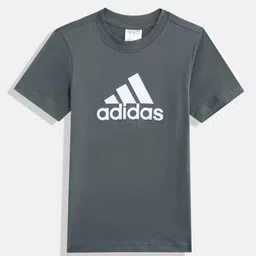 ADIDAS Boys Brand Logo Printed Pure Cotton T-shirt-picture-19