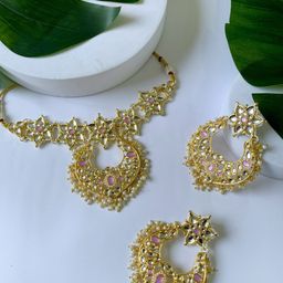 I Jewels Gold-Plated Kundan Studded Jewellery Set-picture-30