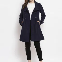 Gipsy Women Navy Blue Checked Tailored Jacket-picture-38