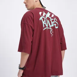 glitchez Men Typography Printed Drop-Shoulder Sleeves T-shirt-picture-10