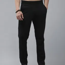 Roadster Men Black Solid Track Pants-picture-29