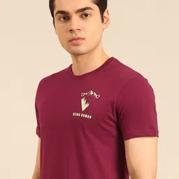 Being Human Pure Cotton T-shirt with Minimal Print-image-0