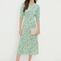 DOROTHY PERKINS Floral Print A-Line Midi Dress-picture-26