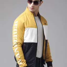 SPYKAR Colourblocked Bomber Jacket-picture-14