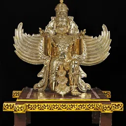 Exotic India Gold Toned Religious Idol Showpiece-picture-26