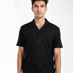 Celio Classic Spread Collar Cotton Casual Shirt-image-52