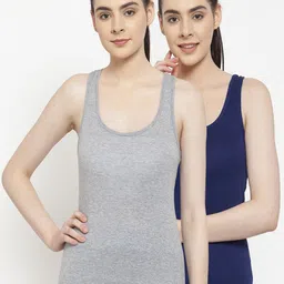 Friskers Women Pack of 2 Solid Tank Tops-picture-26
