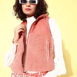 Mast & Harbour Solid Hooded August Optimistic Autumn Fit & Flare Tailored Jacket-picture-12