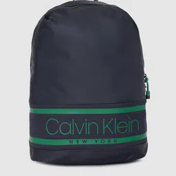 Calvin Klein Men Navy Blue Brand Logo Printed Backpack-picture-37
