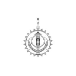 VALANOVA 925 Sterling Silver Diamond Studded Pendant 1.57 Grams-picture-33