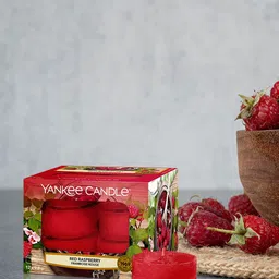 YANKEE CANDLE Set Of 12 Red Raspberry Tealight Candles-picture-11