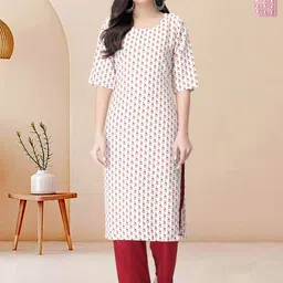 Moda Rapido Pack of 2 Printed Straight Kurta with Trousers-picture-37