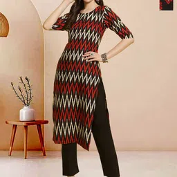 Moda Rapido Pack of 2 Printed Straight Kurta with Trousers-picture-10