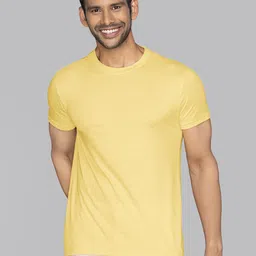 XYXX Men Yellow N9 Silver Finish Solid Lounge T-shirts-image-18