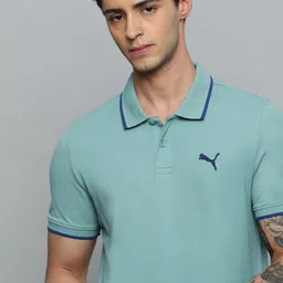 Puma Brand Logo Polo Collar Slim Fit Outdoor T-shirt-picture-28