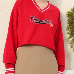 DressBerry Varsity Cool Printed Oversized Cotton Terry Sweatshirts-picture-18