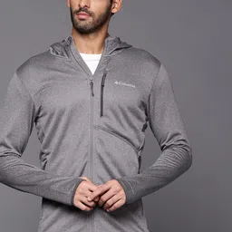Columbia Men Charcoal Grey Omni Heat Infinity Hooded Sweatshirt-picture-19